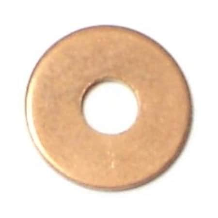 Midwest Fastener Round Rivet Washer, #10 ID, Copper, 72 PK 62206